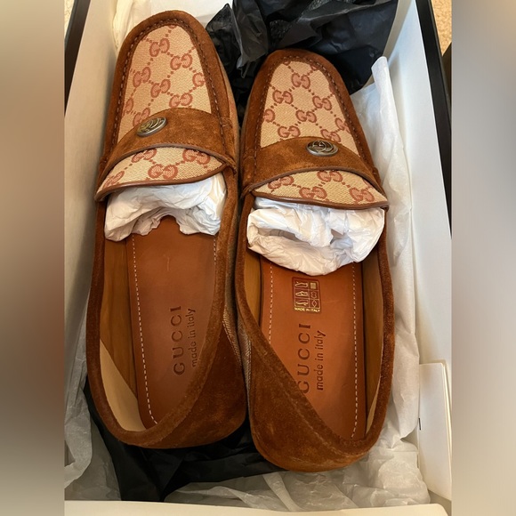 Brand new, in box Gucci men's driver moccasin loafers size 8.5 (US 9) - Picture 11 of 11